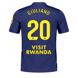 Lacne Muži Futbalové dres Atletico Madrid Giuliano Simeone #20 2025-26 Krátky Rukáv - Preč Lacne Muži Futbalové dres Atletico Madrid Giuliano Simeone #20 2025-26 Krátky Rukáv - Preč